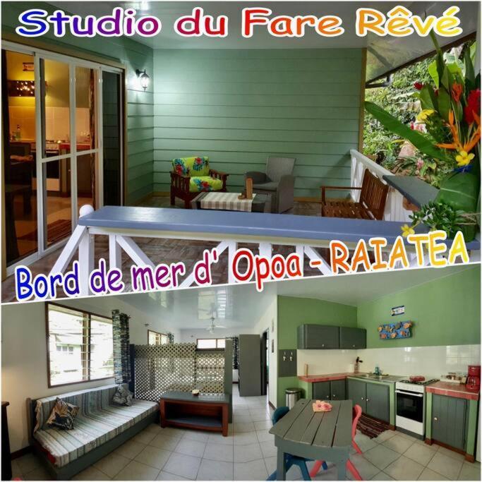 Raiatea, Opoa, Studio Du Fare Reve, Acces Mer Privatif Kültér fotó